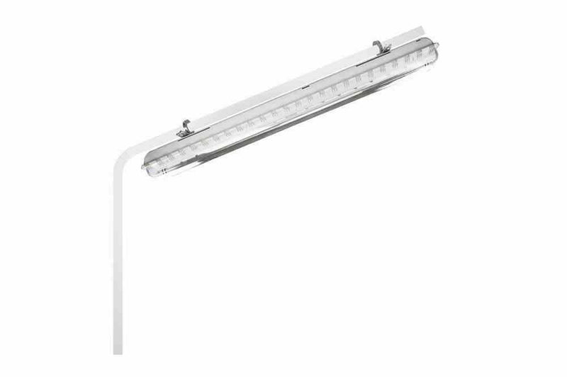 72W Emergency Fluorescent Light - 4' 2 Lamp - Emergency Battery - ATEX/IECEx - Steel Pole Mount