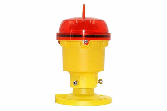 8W Low Intensity LED Light - Red, Steady Burn - Magnetic Mount - 10' Cord - FAA Compliant
