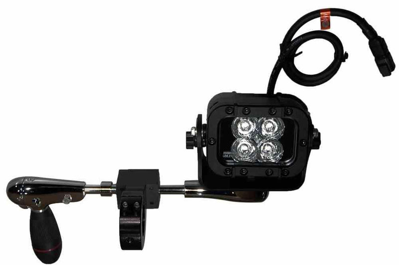 12W High Intensity Bar Clamp Mounted LED Spotlight - (4) 3W LED - 10" Shaft - 720 Lumens