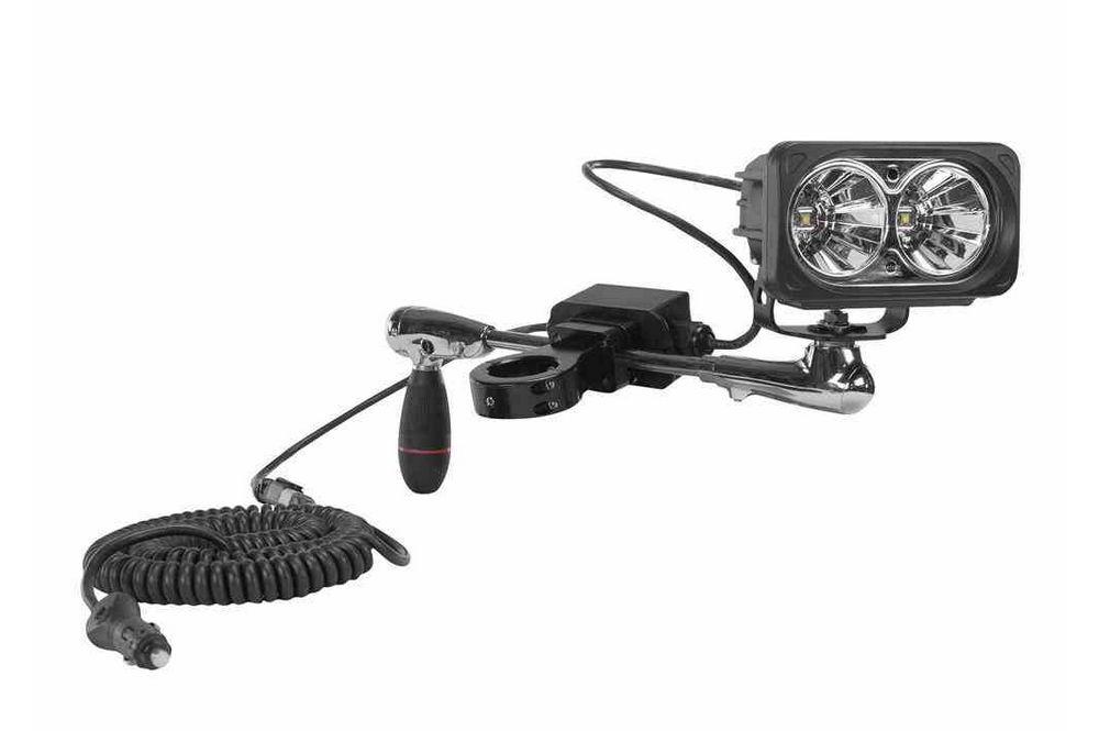 20W High Intensity Bar Clamp Mounted LED Spotlight - (2) 10W LED - 4" Shaft - 1720 Lumens