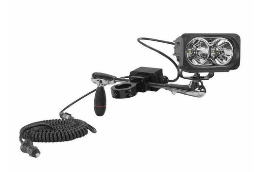 20W High Intensity Bar Clamp Mounted LED Spotlight - (2) 10W LED - 4" Shaft - 1720 Lumens