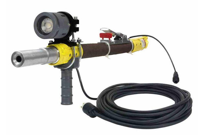 18W Work Area LED Blasting Gun Light w/ Handle - High Output LED - 24V DC - Cord Grip Strain Relief