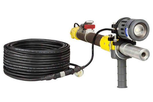 18 Watt Work Area LED Blasting Light w/ Handle - High Output LED Blasting Gun Light - 120-277V AC