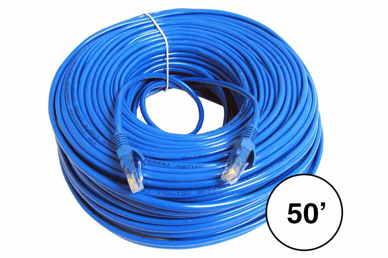 Larson 50' CAT5E Cable w/ Two Male RJ45 Plugs - 50' Ethernet Cable