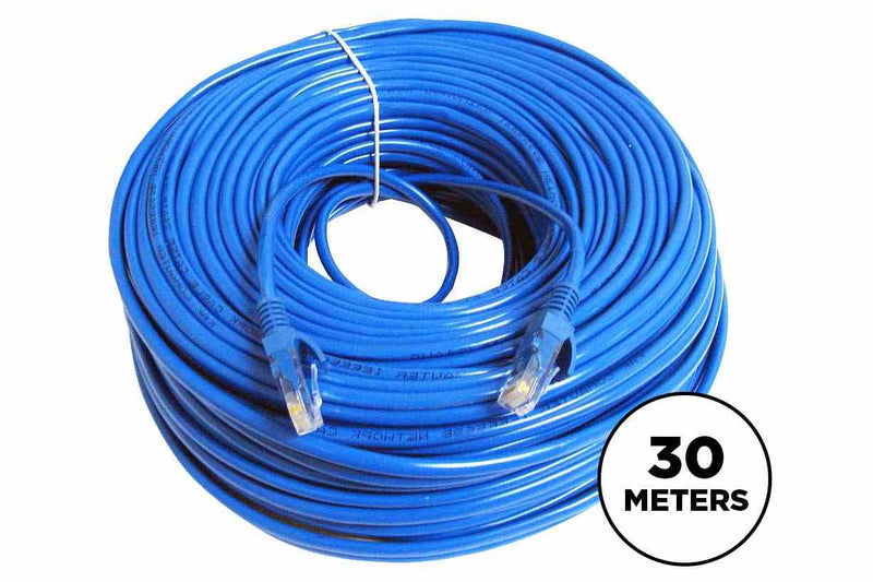 Larson 30 Meter CAT6 Cable w/ Two Male RJ45 Plugs - 30m Ethernet Cable