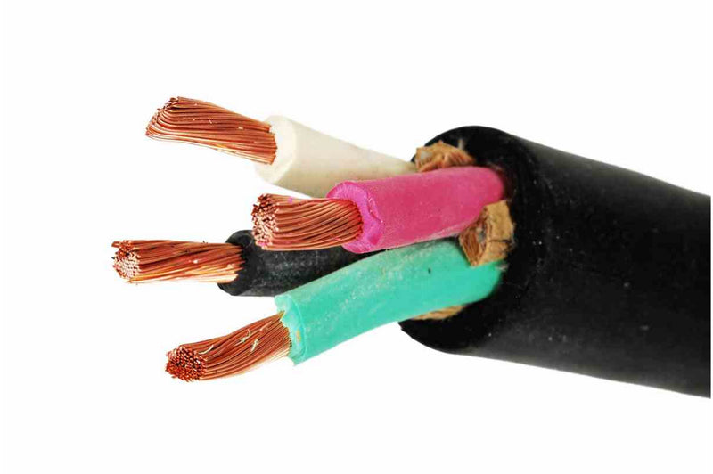 Larson 4/4 SOOW  - 4 AWG 4-Connector Cable - 600V Rated - Industrial Service Cord