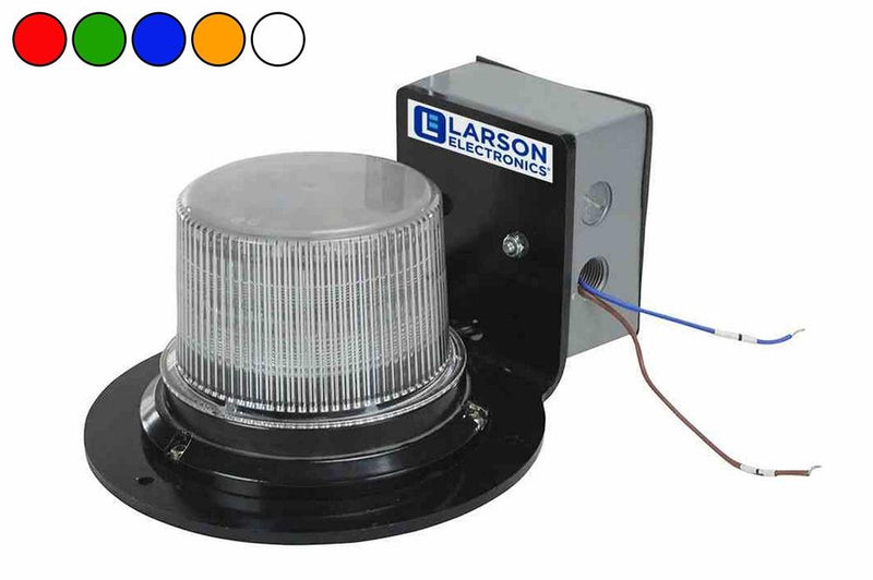 Class 1 LED Beacon with 30 Strobing Light Patterns - Surface Mount - 120-240V AC - Connects to Existing Call Stations