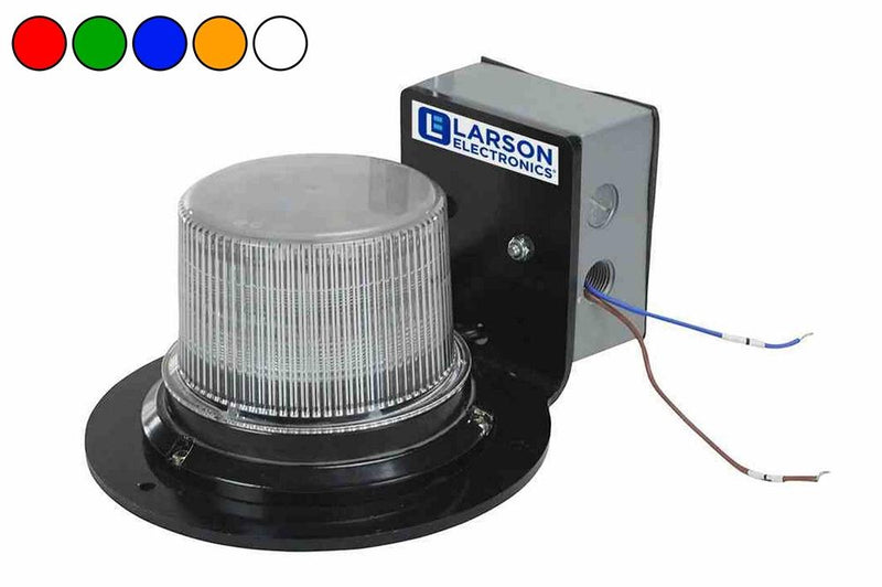 Class 1 LED Beacon with 30 Strobing Light Patterns - Adjustable Timer - Surface Mount - 120-277V AC