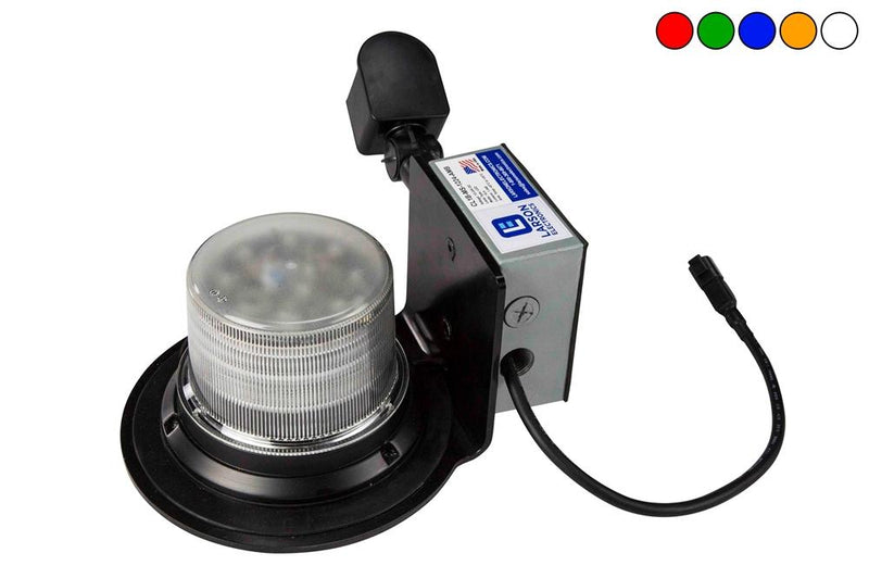 Class I LED Beacon with 30 Strobing Light Patterns - Motion Sensor - Pipe Mount - 120-240V AC