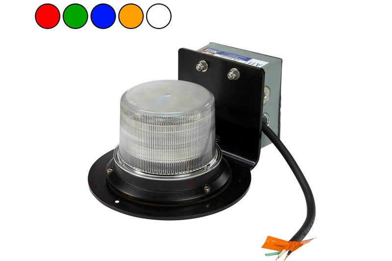 Class 1 LED Beacon w/ 30 Strobing Light Patterns - 1440 Lumens - 120-277V AC - Marine Applications