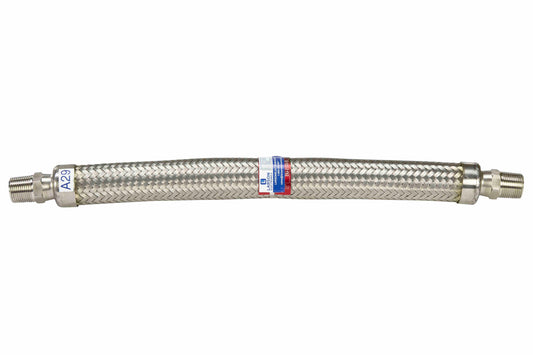 Larson 36" Hazardous Location Stainless Steel Flex Coupling - C1D1, C2D1 - 1/2" NPT Male/Male - ATEX/IECEx