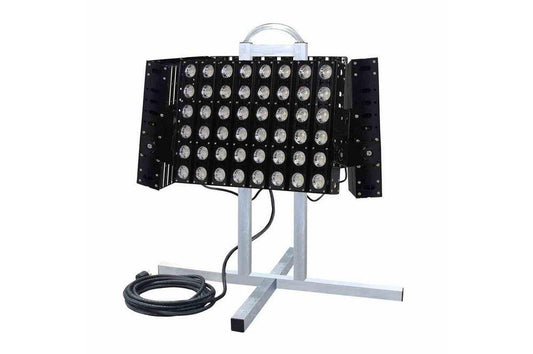 1920 Watt Portable LED Floodlight System- 4 X 480 Watt LED Lights - Crane Lighting - 240,000 Lumens