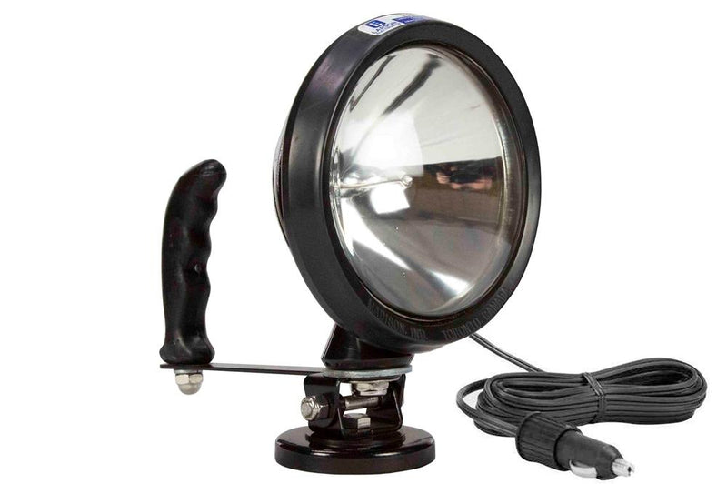 100W Sealed Beam HIR Spotlight w/ Handle - 3.25" 200lb Magnetic Base - 12 Mil Candlepower- 750' Beam