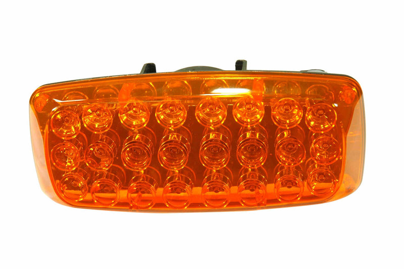 Larson Amber LED Strobe Light w/ Back & Base Magnetic Mount - 24 LEDs - 4AA Batteries - Strobe & Steady