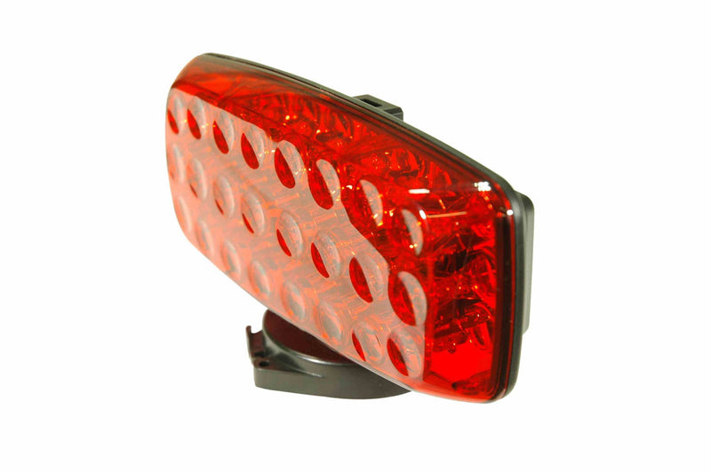 Larson Red LED Strobe Light w/ Back and Base Magnetic Mount - 24 LEDs - 4-AA Batteries - Strobe or Steady