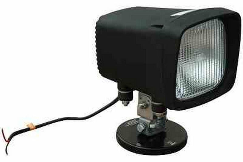 D-HID-6600-F-M 50 watt HID- 6 square- 4500 lumen- 12/24VDC- 200lb Grip Magnet Base-FLOOD 340'X340'