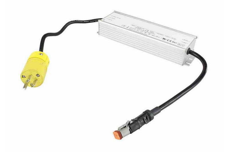 106 Watt AC to DC Transformer - Enables Low Voltage Lights to Be Powered From Wall - 100' 16/3 SOOW