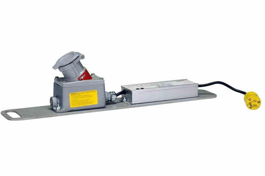 Waterproof Stepdown Transformer with Explosion Proof Outlet - Converts 120-277V AC to 12V or 24V DC