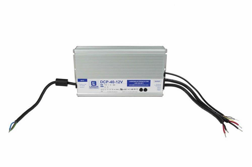 480W Waterproof Power Supply Converts 127-431V DC to 12 Volts DC - Capacity to 40 Amps Max