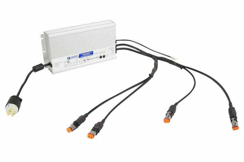 480W 4 Plug Multiport Waterproof Power Supply Converts 90-305VAC to 12/24VDC - Capacity to 40 Amps