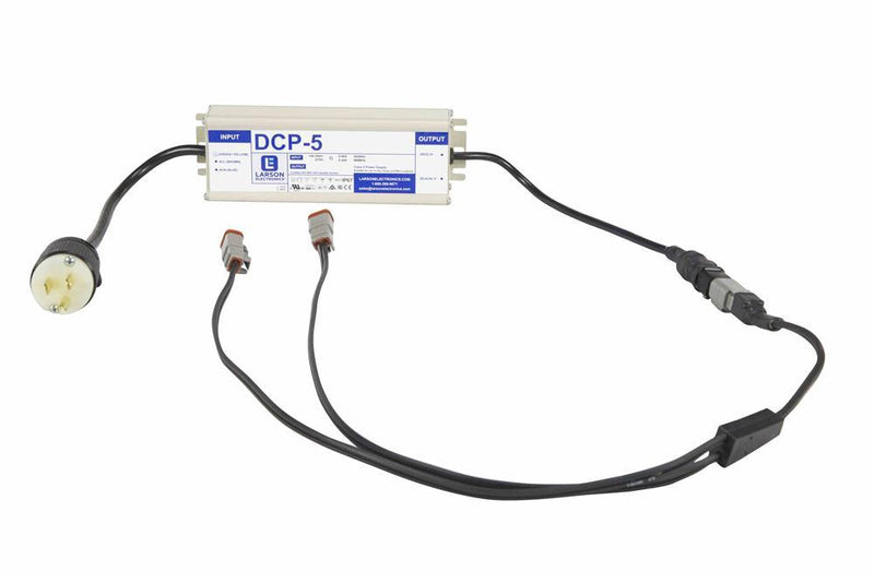 AC/DC converter enables LED lights to 48 watts to be run from wall outlet - Y-Connector - Dual Plugs