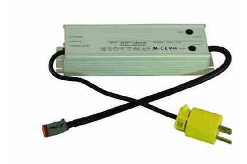 Waterproof Transformer Converts 120V/277V AC to 24 Volts DC - Up to 6.25 Amps - 10' Input - Dual 5'