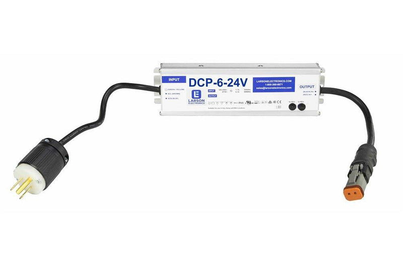 Waterproof Transformer Converts 120V/280V AC to 24 Volts DC - Maximum Capcity up to 6.25 Amps