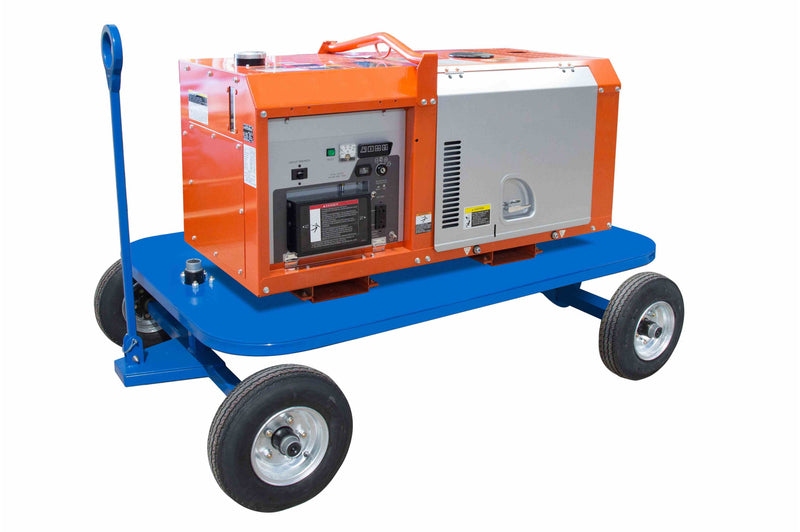 Larson 6.5 kW Portable Generator on Pull-Around Cart  120/240V 60 Hz  Diesel Engine