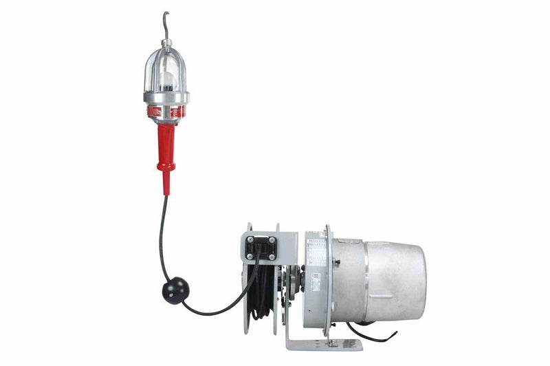 Explosion Proof LED Drop Light & Reel - Class I, Div. I - 15 Watt LED - 50' SOOW Cord - 2400 Lumen