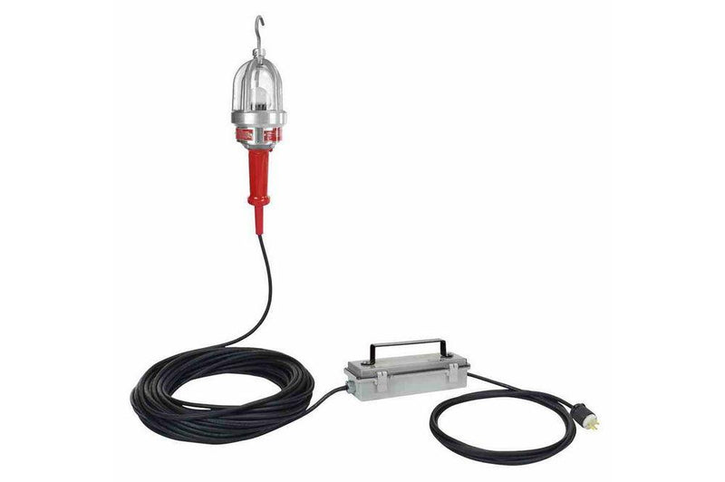 Explosion Proof LED Drop Light (Hand Lamp) with inline transformer - 230VAC to 24VAC OR 24VDC