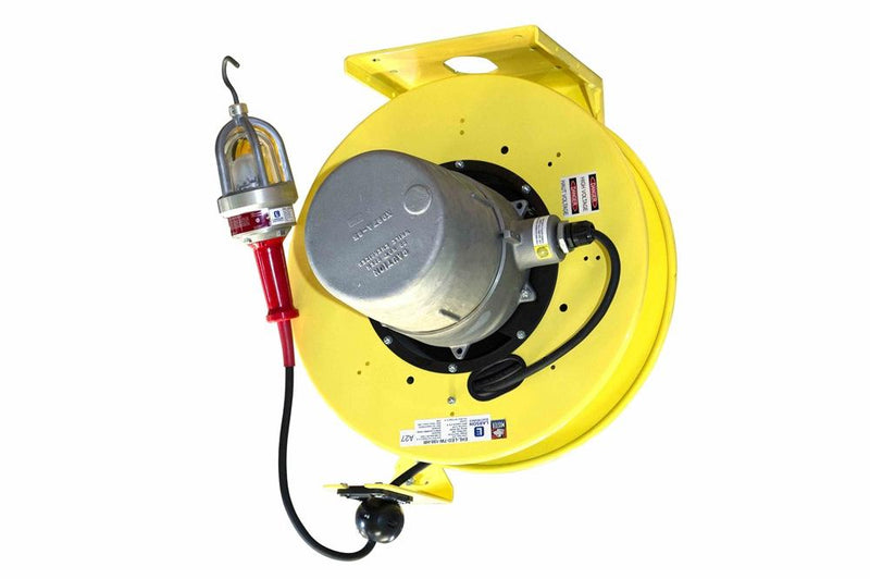 Explosion Proof LED Drop Light & Reel - Class I, Div. I - 10 Watt LED - 100' SOOW Cord - 1050 Lumen