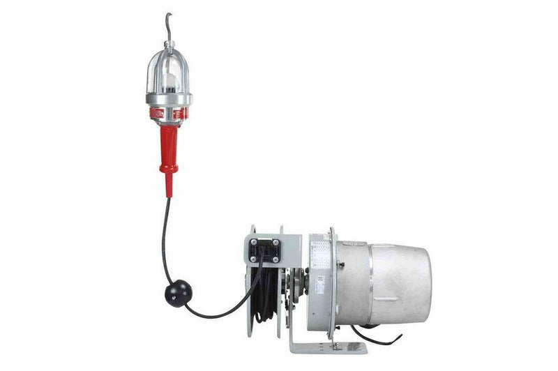 Explosion Proof LED Drop Light & Reel - Class I, Div. I - 10 Watt LED - 50' SOOW Cord - 1050 Lumen