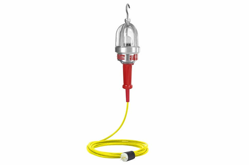 Explosion Proof LED Drop Light / Trouble Light -10 Watt LED - 120-277V AC - 100 Foot Yellow SOOW Cord