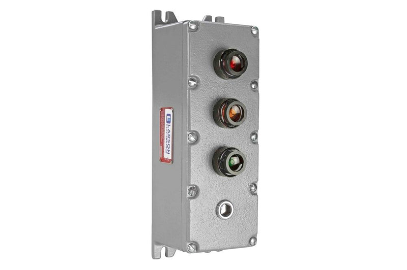 Explosion Proof Control Station - Class I, II, III - 120V - (1) Red PL, (2) PTT Push Buttons