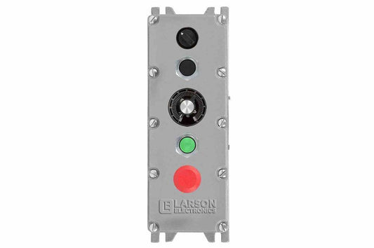 Explosion Proof Control Station - C1D1/C2D1 - (1) 2-pos Switch (2) PBs (1) E-stop - 10k Potentiometer
