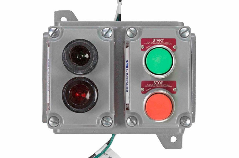 Explosion Proof Control Station - C1D1, C2D1 - Red/Green Momentary Push Buttons, Pilot Lights