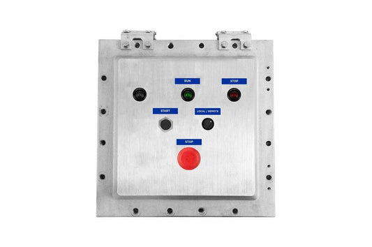 Explosion Proof Control Station - C1D1/C2D1 - (3) LED Pilot Lights, (2) PBs, (1) 3-Pos Switch - NEMA