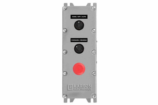 Explosion Proof Control Station - C1D1 - (1) 3-pos HOA Switch, (1) 2-pos Switch, (1) E-stop - 3/4" NPT