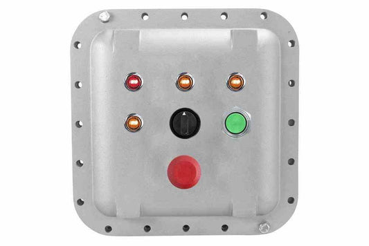 Explosion Proof Control Station - C1D1/C2D1 - Lights, 3-pos Switch, E-stop - (4) 3/4" NPT Hubs
