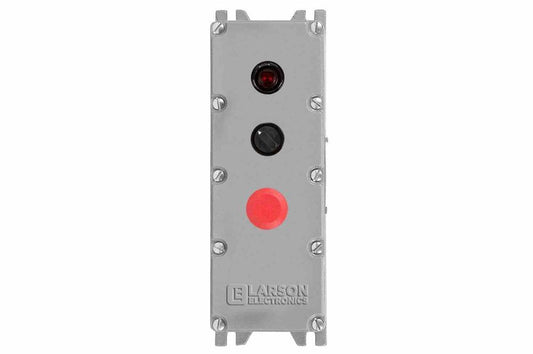 Explosion Proof Control Station - Class I, II, III - E-stop PB, 2-Pos Switch, Pilot Light