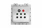 Explosion Proof Control Station - C1D1/C2D1 - (3) Green Pilot Lights, (3) 3-pos Switches, (1) E-stop - Potentiometer - (2) Hubs