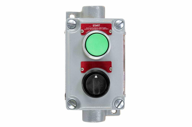 Explosion Proof 3-Position Push Button Switch - Class I, II, III - (1) 3-position Switch, (1) Push Button - NEMA