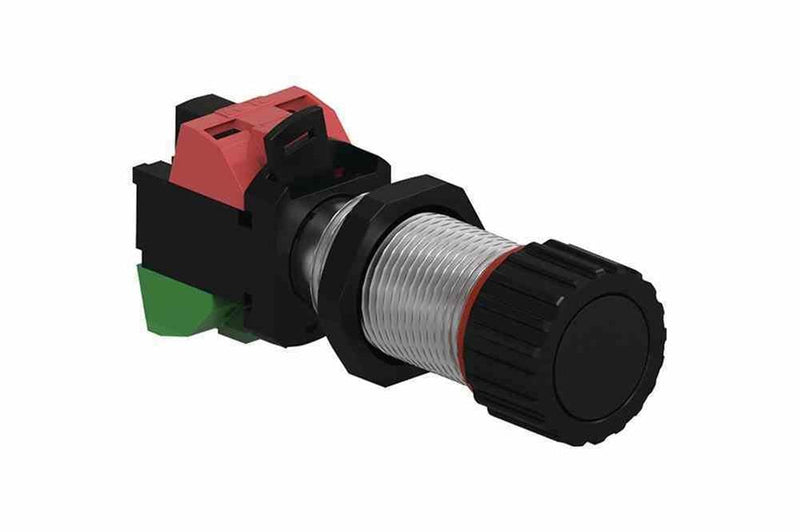 Explosion Proof Push Button Switch - Class I, II, III - 20 Amps - Black/Momentary, Short Barrel - N4X