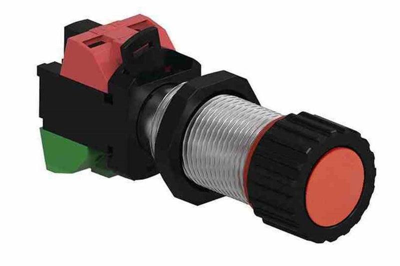 Explosion Proof Push Button Switch - Class I, II, III - 10 Amps - Red, Extended - NEMA Rated