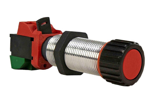 Explosion Proof Push Button Switch - Class I, II, III - 10 Amps - Red, Extended - NEMA Rated