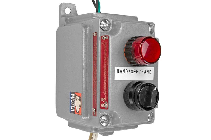 Explosion Proof 3-Position Switch w/ LED Pilot Light - Class I, II, III - Hand/Off/Auto