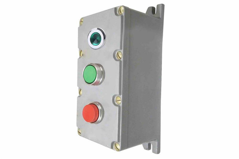 Explosion Proof Control Station - C1D1 - (1) 240V Green LED Light, Red/Green Push Buttons