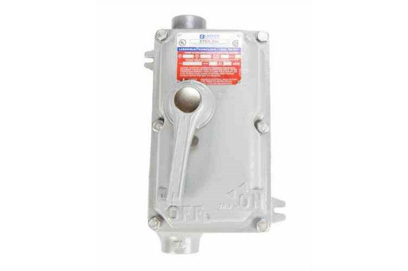 Explosion Proof Disconnect Switch & Breaker - C1D1&2 - C2D1&2 - 2-Pole - 125/250V - (2) Cast Hubs