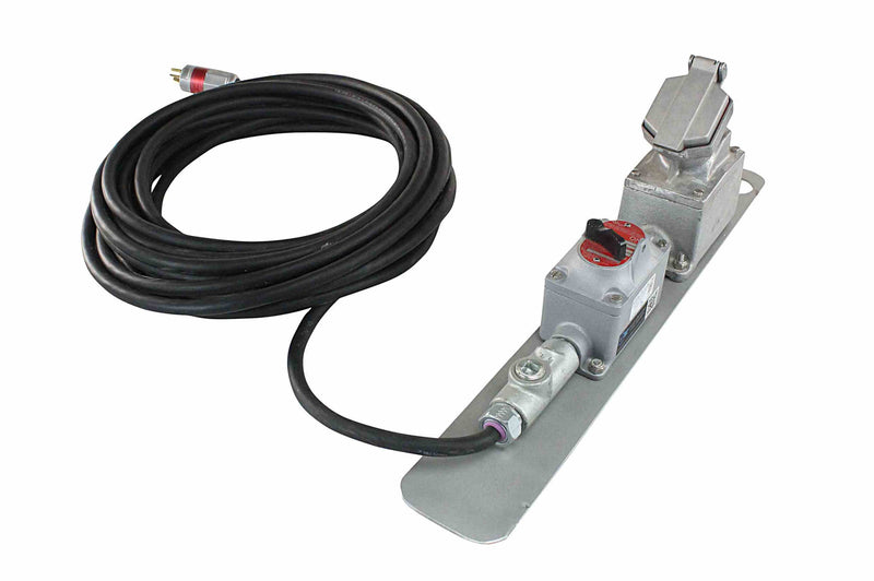 Larson Explosion Proof Extension Cord - 25' 12/3 SOOW Cord w/ EP Plug and Outlet - Inline Switch