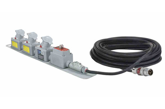 Larson Explosion Proof 3 Outlet Extension Cord - 3 Outlets w/  GFCI & 50' Cord - 3P2W EXP Plug - 20 Amp Ser